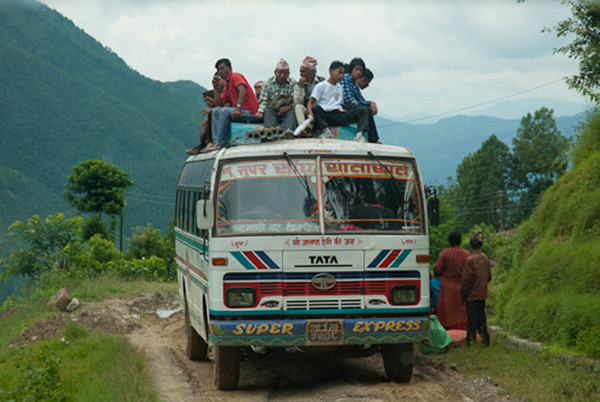 Public Bus to Dhunche, Langtang